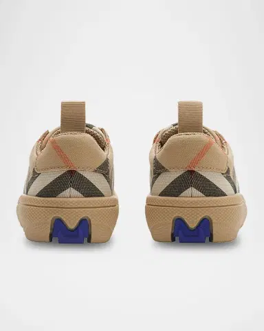 Burberry Kid's Cambridge Check Cotton Sneakers, Toddlers/Kids | Thumbnail 4 Burberry Kid's Cambridge Check Cotton Sneakers, Toddlers/Kids | Thumbnail 4