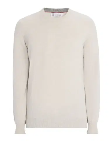 Brunello Cucinelli Men's Cashmere Crewneck Sweater | Thumbnail 1 Brunello Cucinelli Men's Cashmere Crewneck Sweater | Thumbnail 1