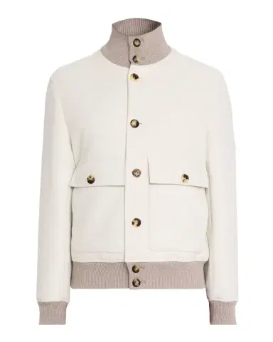 Brunello Cucinelli Men's Wool Button-Front Jacket | Thumbnail 1 Brunello Cucinelli Men's Wool Button-Front Jacket | Thumbnail 1