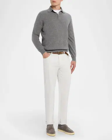 Brunello Cucinelli Men 's Italian-Fit Denim Five-Pocket Pants | Thumbnail 2 Brunello Cucinelli Men 's Italian-Fit Denim Five-Pocket Pants | Thumbnail 2