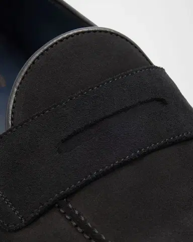 Brioni Men's Appia Suede Penny Loafers | Thumbnail 5 Brioni Men's Appia Suede Penny Loafers | Thumbnail 5