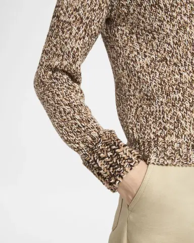 Moncler Marled Wool Crewneck Sweater | Thumbnail 5 Moncler Marled Wool Crewneck Sweater | Thumbnail 5