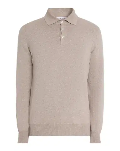 Brunello Cucinelli Men's Premium Cashmere Polo Sweater | Thumbnail 1 Brunello Cucinelli Men's Premium Cashmere Polo Sweater | Thumbnail 1