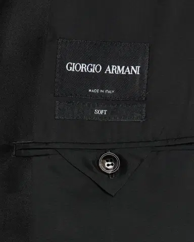 Giorgio Armani Men's Honeycomb Satin Peak Lapel Dinner Jacket | Thumbnail 6 Giorgio Armani Men's Honeycomb Satin Peak Lapel Dinner Jacket | Thumbnail 6