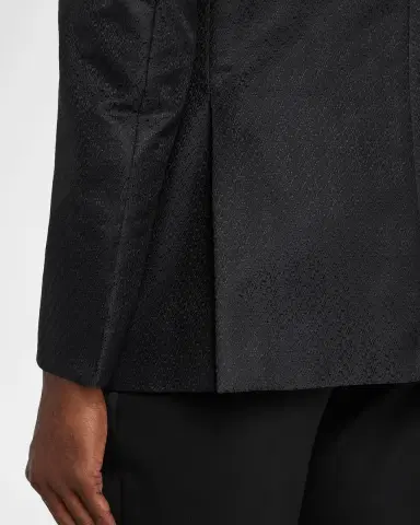 Giorgio Armani Men's Honeycomb Satin Peak Lapel Dinner Jacket | Thumbnail 8 Giorgio Armani Men's Honeycomb Satin Peak Lapel Dinner Jacket | Thumbnail 8