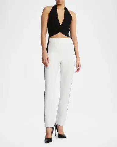 BCBGMAXAZRIA Slim Crepe Tux Pants | Thumbnail 2 BCBGMAXAZRIA Slim Crepe Tux Pants | Thumbnail 2