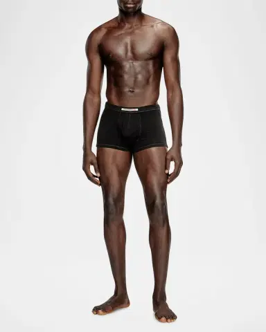 Diesel Men's Devon 2-Pack Stretch Logo Flag Boxer Briefs | Thumbnail 2 Diesel Men's Devon 2-Pack Stretch Logo Flag Boxer Briefs | Thumbnail 2