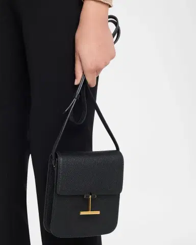 Tom Ford Tara Mini Crossbody Bag in Grain Leather | Thumbnail 2 Tom Ford Tara Mini Crossbody Bag in Grain Leather | Thumbnail 2