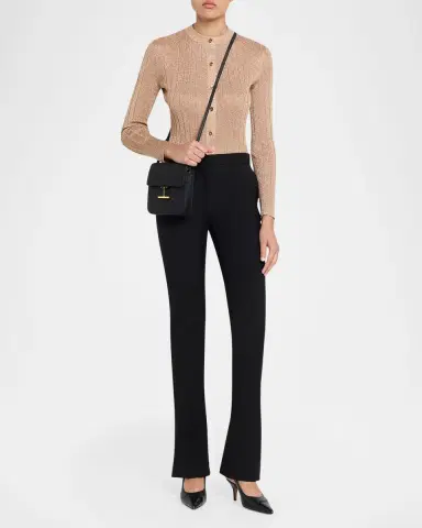 Tom Ford Tara Mini Crossbody Bag in Grain Leather | Thumbnail 5 Tom Ford Tara Mini Crossbody Bag in Grain Leather | Thumbnail 5
