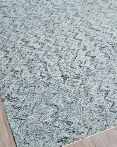 Exquisite Rugs Veneta Hand-Tufted Blue Rug | Thumbnail 2 Exquisite Rugs Veneta Hand-Tufted Blue Rug | Thumbnail 2