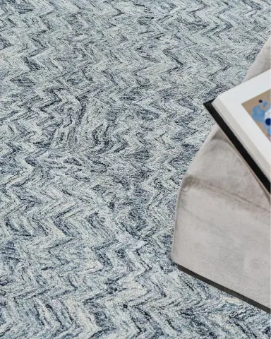 Exquisite Rugs Veneta Hand-Tufted Blue Rug | Thumbnail 6 Exquisite Rugs Veneta Hand-Tufted Blue Rug | Thumbnail 6