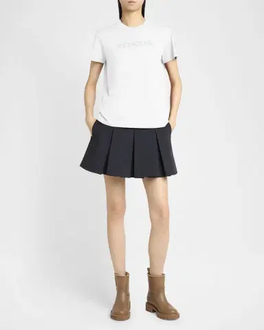 Moncler Short-Sleeve Logo Tee | Thumbnail 2 Moncler Short-Sleeve Logo Tee | Thumbnail 2