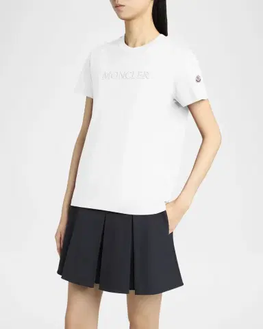 Moncler Short-Sleeve Logo Tee | Thumbnail 4 Moncler Short-Sleeve Logo Tee | Thumbnail 4