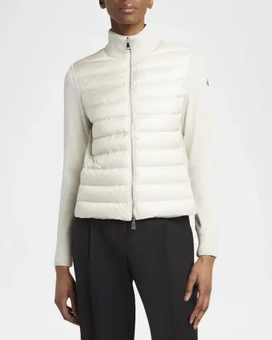 Moncler Combo Down Short Cardigan | Thumbnail 4 Moncler Combo Down Short Cardigan | Thumbnail 4