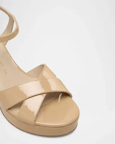 Stuart Weitzman Dayna Patent Crisscross Platform Sandals | Thumbnail 4 Stuart Weitzman Dayna Patent Crisscross Platform Sandals | Thumbnail 4