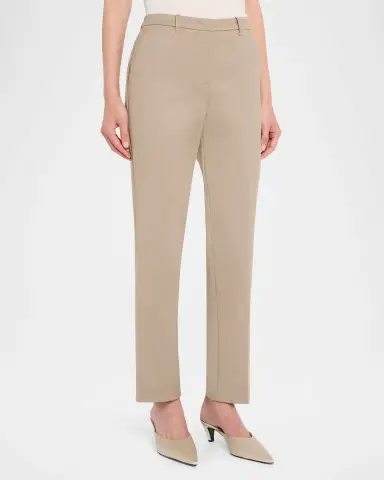 Emporio Armani Cotton Couture Straight-Leg Trousers | Thumbnail 4 Emporio Armani Cotton Couture Straight-Leg Trousers | Thumbnail 4
