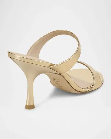 Stuart Weitzman Nudist Metallic Leather Slide Sandals | Thumbnail 3 Stuart Weitzman Nudist Metallic Leather Slide Sandals | Thumbnail 3
