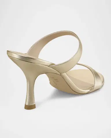 Stuart Weitzman Nudist Metallic Dual-Band Slide Sandals | Thumbnail 3 Stuart Weitzman Nudist Metallic Dual-Band Slide Sandals | Thumbnail 3