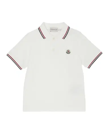 Moncler Boy's Logo-Applique Short-Sleeve Polo Shirt | Thumbnail 1 Moncler Boy's Logo-Applique Short-Sleeve Polo Shirt | Thumbnail 1
