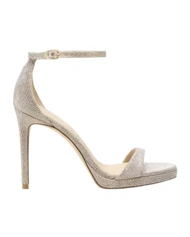 Stuart Weitzman Nudist Metallic Ankle-Strap Platform Sandals | Thumbnail 1 Stuart Weitzman Nudist Metallic Ankle-Strap Platform Sandals | Thumbnail 1