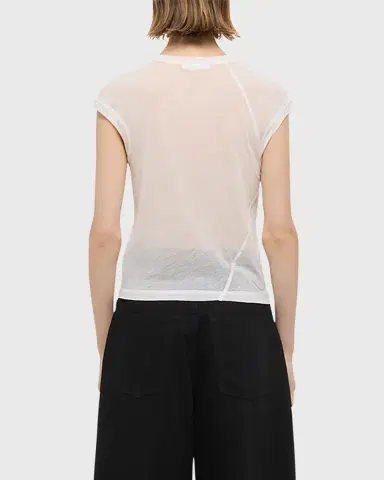 Helmut Lang Twisted Sheer Crewneck Top | Thumbnail 3 Helmut Lang Twisted Sheer Crewneck Top | Thumbnail 3