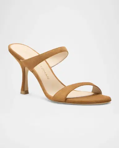Stuart Weitzman Nudist Suede Slide Sandals | Thumbnail 2 Stuart Weitzman Nudist Suede Slide Sandals | Thumbnail 2