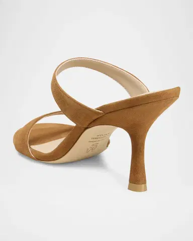 Stuart Weitzman Nudist Suede Slide Sandals | Thumbnail 4 Stuart Weitzman Nudist Suede Slide Sandals | Thumbnail 4