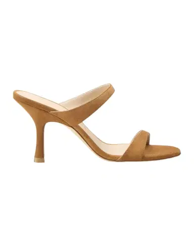 Stuart Weitzman Nudist Suede Slide Sandals | Thumbnail 1 Stuart Weitzman Nudist Suede Slide Sandals | Thumbnail 1