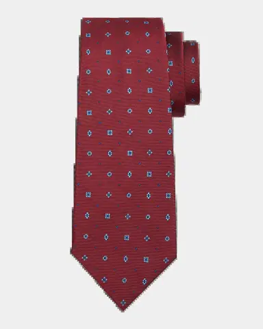 Kiton Men 's Silk Micro-Floral Seven-Fold Tie | Thumbnail 2 Kiton Men 's Silk Micro-Floral Seven-Fold Tie | Thumbnail 2
