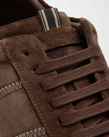 Brioni Men's New Cassette Suede Low-Top Sneakers | Thumbnail 3 Brioni Men's New Cassette Suede Low-Top Sneakers | Thumbnail 3