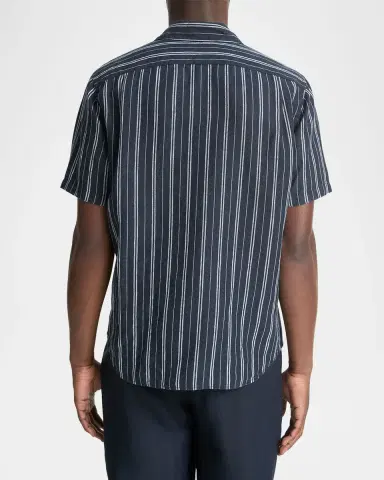 Vince Men's Classic Striped Sport Shirt | Thumbnail 3 Vince Men's Classic Striped Sport Shirt | Thumbnail 3
