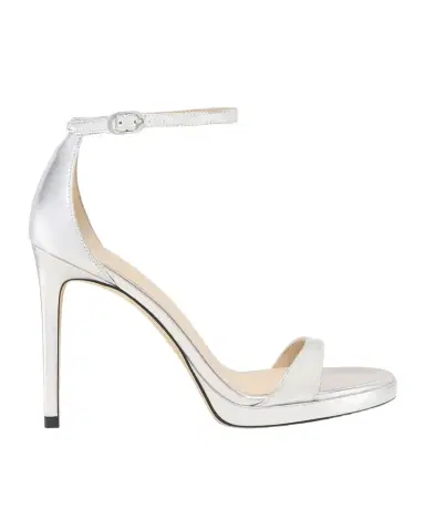 Stuart Weitzman Nudist Metallic Ankle-Wrap Platform Sandals | Thumbnail 1 Stuart Weitzman Nudist Metallic Ankle-Wrap Platform Sandals | Thumbnail 1