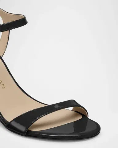 Stuart Weitzman Babette Patent Leather Ankle-Strap Sandals | Thumbnail 4 Stuart Weitzman Babette Patent Leather Ankle-Strap Sandals | Thumbnail 4