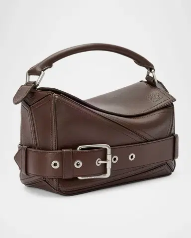 Loewe Puzzle Biker Top-Handle Bag in Shiny Leather | Thumbnail 6 Loewe Puzzle Biker Top-Handle Bag in Shiny Leather | Thumbnail 6
