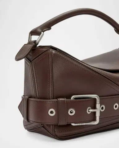 Loewe Puzzle Biker Top-Handle Bag in Shiny Leather | Thumbnail 9 Loewe Puzzle Biker Top-Handle Bag in Shiny Leather | Thumbnail 9