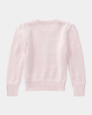 Polo Ralph Lauren Girl's Flag Intarsia Knit Sweater, Size 2T-6X | Thumbnail 3 Polo Ralph Lauren Girl's Flag Intarsia Knit Sweater, Size 2T-6X | Thumbnail 3