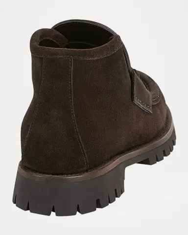 Gucci Sylke Suede Horsebit Booties | Thumbnail 3 Gucci Sylke Suede Horsebit Booties | Thumbnail 3