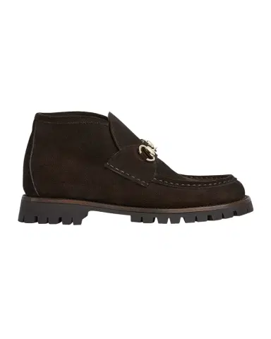 Gucci Sylke Suede Horsebit Booties | Thumbnail 1 Gucci Sylke Suede Horsebit Booties | Thumbnail 1
