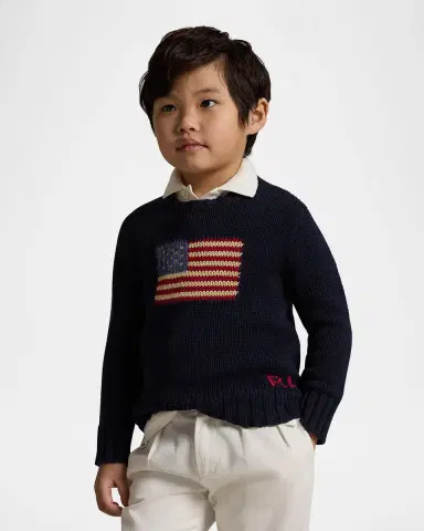 Polo Ralph Lauren Boy's Flag Intarsia Knit Sweater | Thumbnail 2 Polo Ralph Lauren Boy's Flag Intarsia Knit Sweater | Thumbnail 2