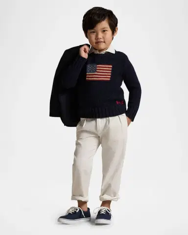 Polo Ralph Lauren Boy's Flag Intarsia Knit Sweater | Thumbnail 6 Polo Ralph Lauren Boy's Flag Intarsia Knit Sweater | Thumbnail 6