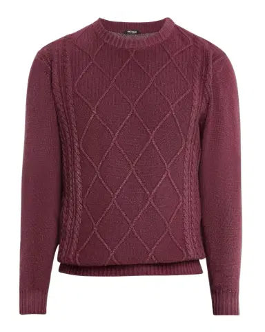 Kiton Men's Cashmere Diamond Cable Crewneck Sweater | Thumbnail 1 Kiton Men's Cashmere Diamond Cable Crewneck Sweater | Thumbnail 1