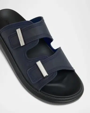 McQueen Men's Rubber Double-Buckle Sandals | Thumbnail 5 McQueen Men's Rubber Double-Buckle Sandals | Thumbnail 5
