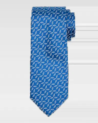 Charvet Men 's Petite Tassel Silk Tie | Thumbnail 2 Charvet Men 's Petite Tassel Silk Tie | Thumbnail 2