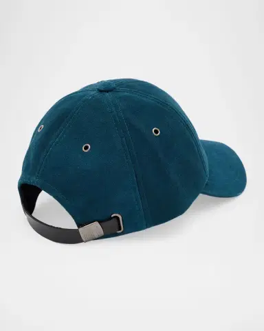 Paul Smith Men 's Suede Signature Stripe Applique Baseball Cap | Thumbnail 2 Paul Smith Men 's Suede Signature Stripe Applique Baseball Cap | Thumbnail 2