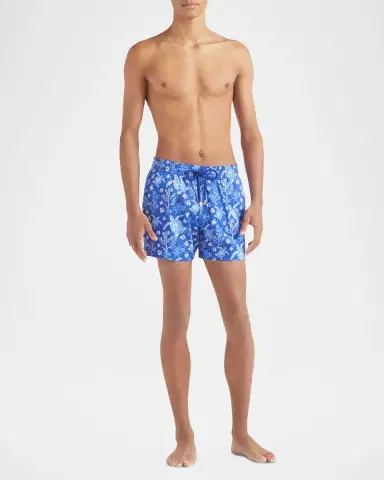 Vilebrequin Men's Stretch X-Ray Turtles Swim Trunks | Thumbnail 2 Vilebrequin Men's Stretch X-Ray Turtles Swim Trunks | Thumbnail 2