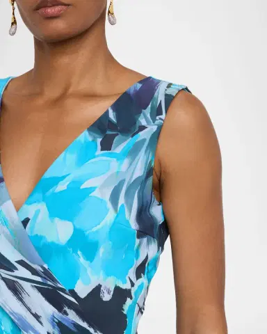 Chiara Boni La Petite Robe Draped Abstract-Print Bodycon Dress | Thumbnail 5 Chiara Boni La Petite Robe Draped Abstract-Print Bodycon Dress | Thumbnail 5
