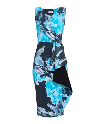 Chiara Boni La Petite Robe Draped Abstract-Print Bodycon Dress | Thumbnail 1 Chiara Boni La Petite Robe Draped Abstract-Print Bodycon Dress | Thumbnail 1