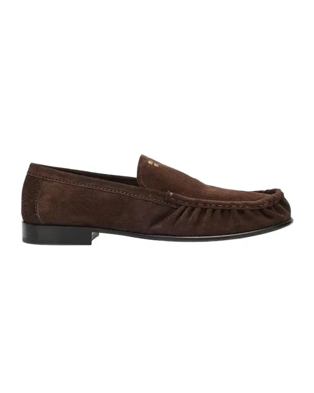 Suede Ruched Mocassin Loafers Suede Ruched Mocassin Loafers