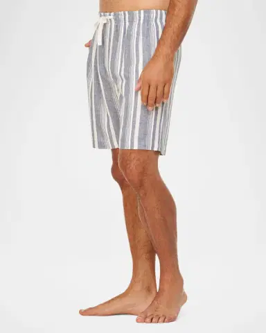 Majestic International Men 's Summer Woven Stripe Lounge Shorts | Thumbnail 4 Majestic International Men 's Summer Woven Stripe Lounge Shorts | Thumbnail 4