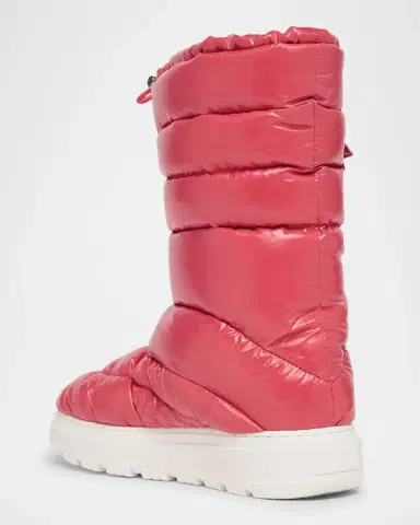Moncler Girl's Petit Gaia Logo Pocket Down Snow Boots, Toddler/Kids | Thumbnail 2 Moncler Girl's Petit Gaia Logo Pocket Down Snow Boots, Toddler/Kids | Thumbnail 2